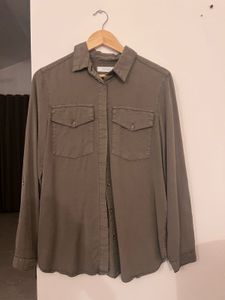Embroidered Button-Up Shirt