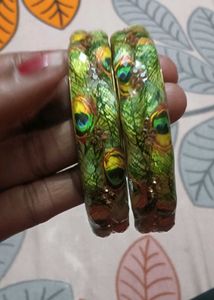Peacock Feather Bangles