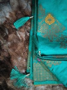 Elegant Green Floral Saree