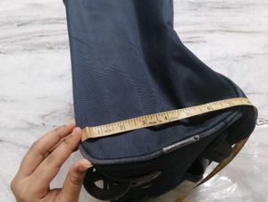 Saccus Navy Blue Travel Trolley Bag