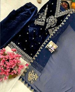 Navy blue pakistani suit ,FIXED PRICE