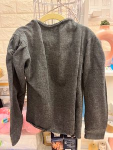 Stylish Grey Open-Front Jacket