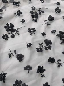 Sheer Floral Mesh Top with Camisole