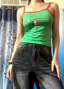 Green "Mexico" Tank Top