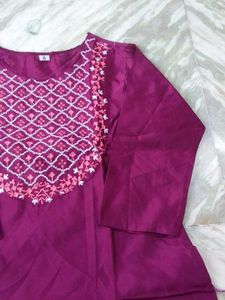 Beautiful Purple Kurta Set