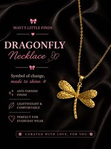 Dragonfly Necklace - Symbol of Change