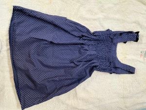 Charming Navy Polka Dot Dress