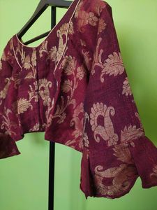 Cotton Linen  Blouse, New With Tag