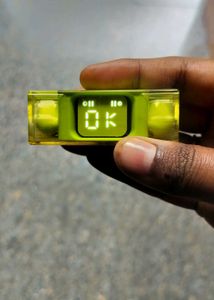 Lime Green Earbud Case with Display