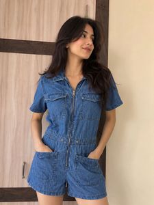 FOREVER 21 Denim Romper