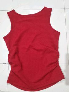 Red Sleeveless Tank Top