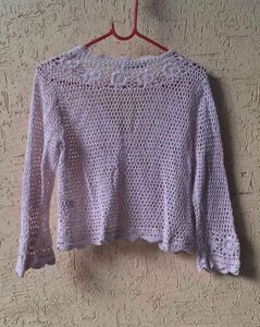 Trendy Crochet Lace Cardigan