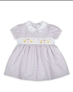 Cute Lavender Gingham Dress