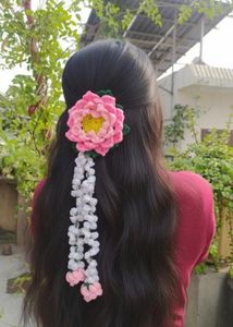 Crochet Flower Hair Accessory