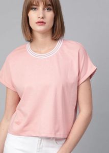 Pink Cropped T-Shirt