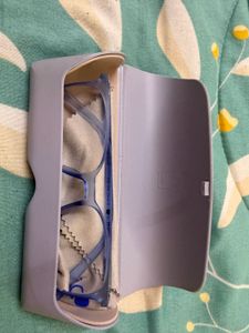 Stylish Blue Eyeglasses with Case