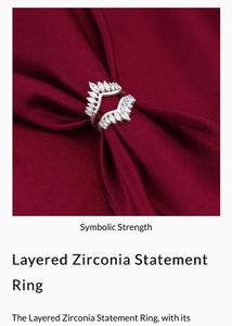 Sparkling Statement Ring 925