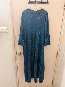 Beautiful Teal Ethnic Gown