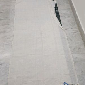 off white khadi stole cum dupaata with tassels at the end. no flaw not used at all