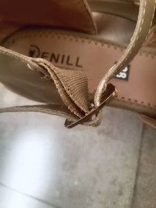 Beige Platform Wedge Sandals