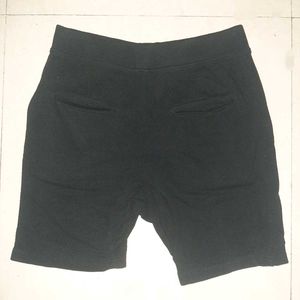 💎 Authentic Zara Textured Knit Black Shorts - Men