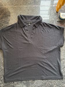 Banana Republic Charcoal Polo Top