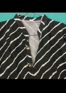 New Black Stripes Kurti