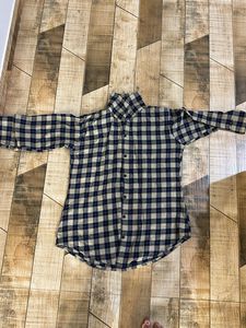 blue checked print shirt 32 inch sizes