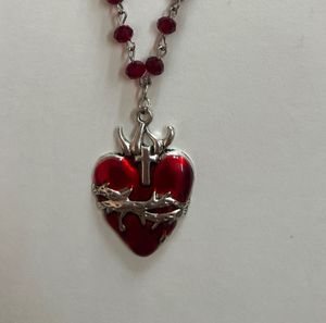 Red Heart Sacred Necklace