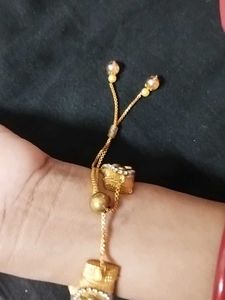 Exquisite Kundan &amp; Pearl Bangle bracelet