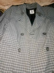 Women's Plaid Double-Breasted Coat