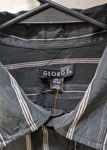 Men's Striped Button-Down Shirt
