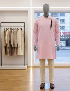 Ethnic Designer Powder Pink Kurta