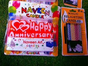 Naveen Art Candles: Happy Anniversary &amp; Magic