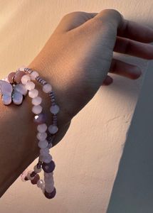 Butterfly Charm Beaded Bracelet