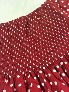 Chic Polka Dot Off-Shoulder Dress