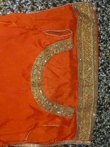 Exquisite Embellished Orange kurta