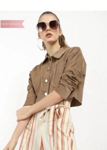 Corduroy Cropped Jacket