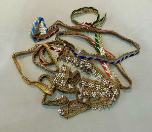 COMBO of Pearl Zari Embellished &amp;Colorful Laces