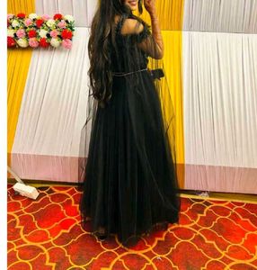 Elegant Black Party Gown