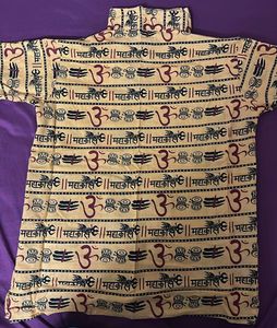 Mustard Mahakal Ethnic Kurta (unisex)