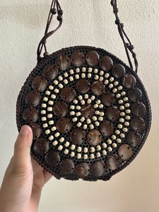Unique Round Coconut Shell Bag