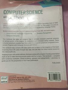 Computer Science with Python Textbook Class XII