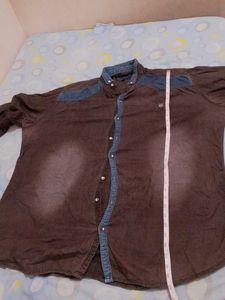 chest size 54 Men's Dark Washed Denim Shirt