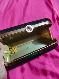 Sparkly Black Clutch Bag