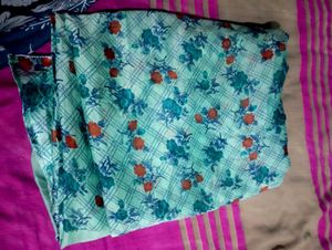 Green Floral Saree, ✨
