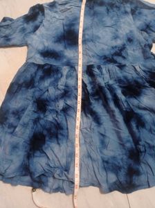 Blue Tie-Dye Top