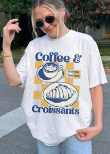 Coffee &amp; Croissants Graphic Tee