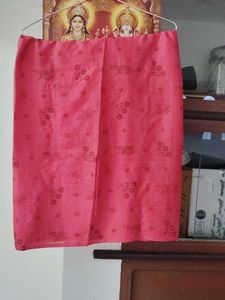 100.Pretty Pink Printed floral dupatta