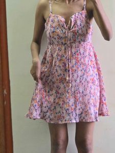 Chic Floral Print Mini Dress